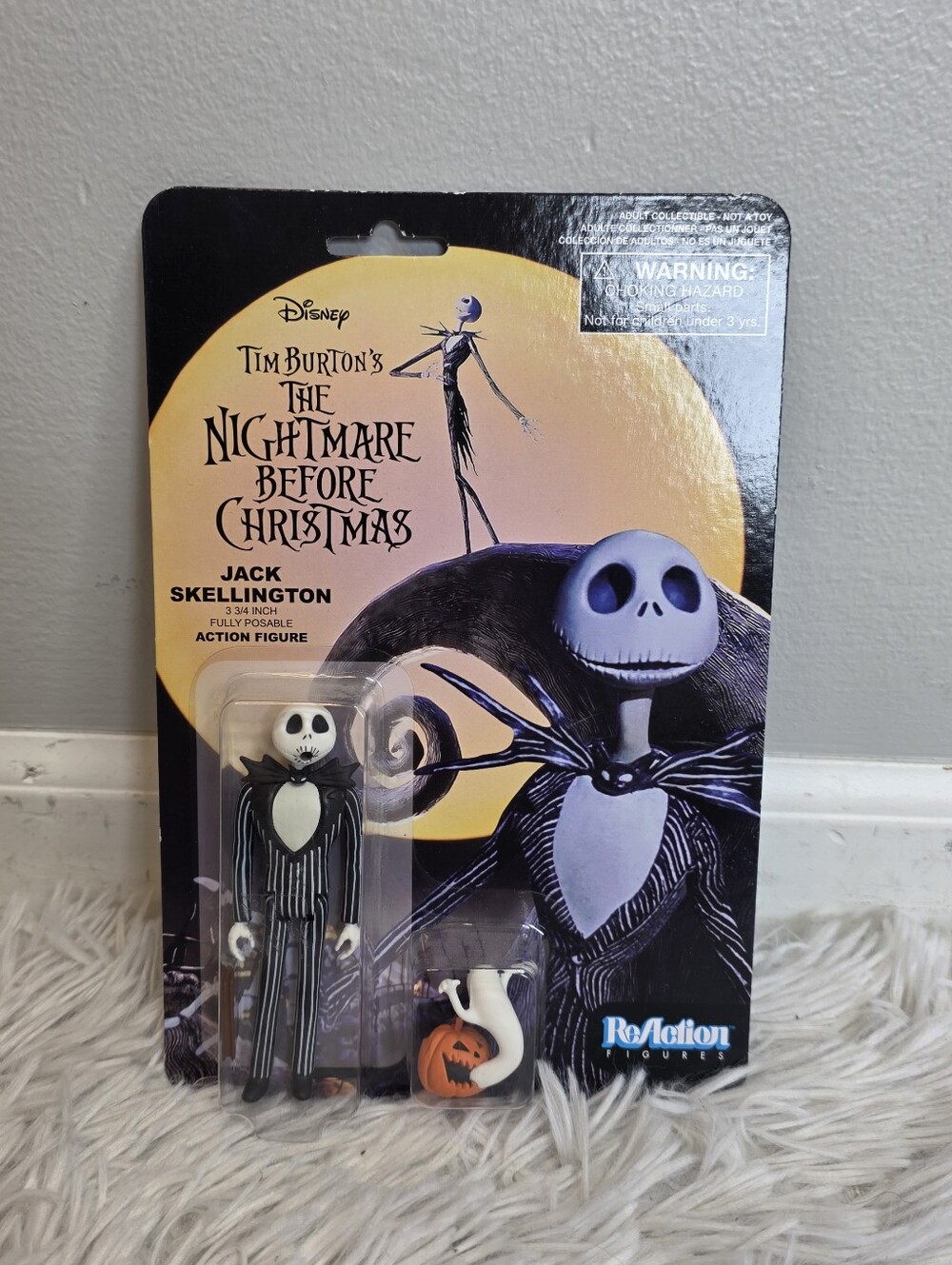 Funko ReAction Figures Packaging Back Card - Purple Black Orange